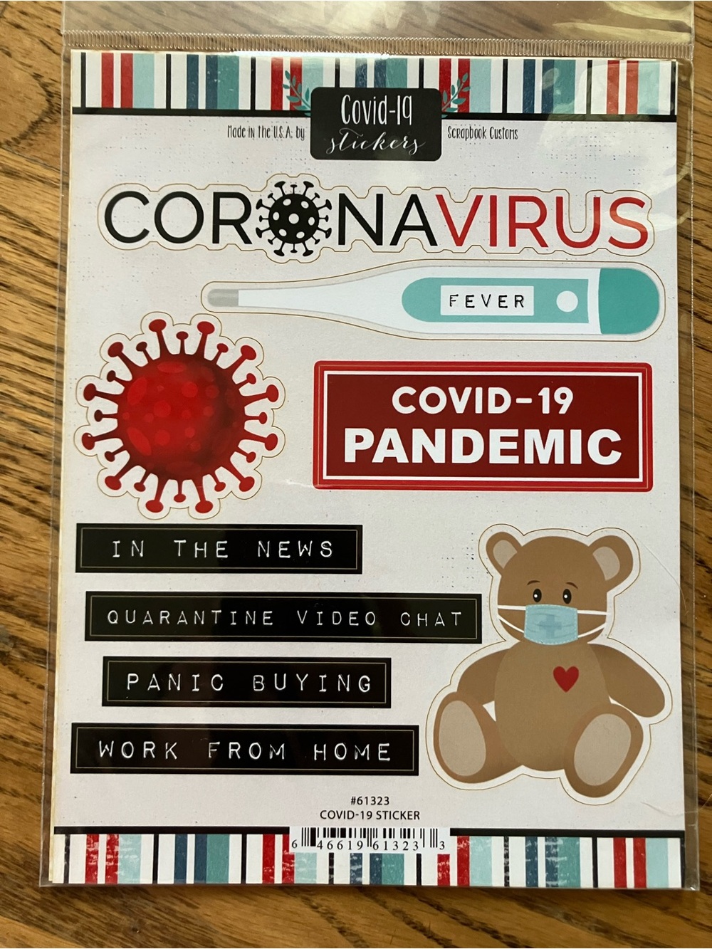 Scrapbook Customs Covid-19 Pandemic Sticker Pack